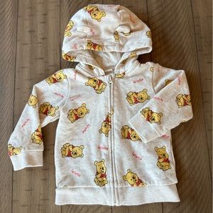 H&M Winnie the Pooh Hoodie 6-9m